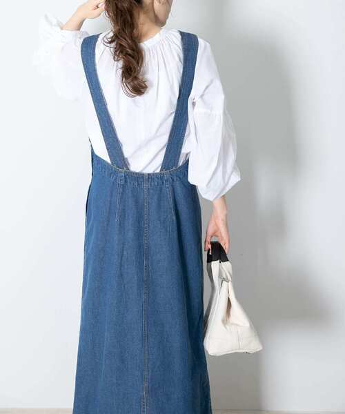 URBAN RESEARCH Sonny Label（アーバンリサーチサニーレーベル）の「『WEB限定』デニムロングワンピース（ワンピース・レディース・ブルー/ライトブルー・FREE）」の17枚目の写真