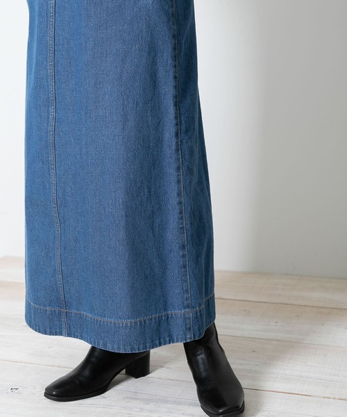 URBAN RESEARCH Sonny Label（アーバンリサーチサニーレーベル）の「『WEB限定』デニムロングワンピース（ワンピース・レディース・ブルー/ライトブルー・FREE）」の10枚目の写真