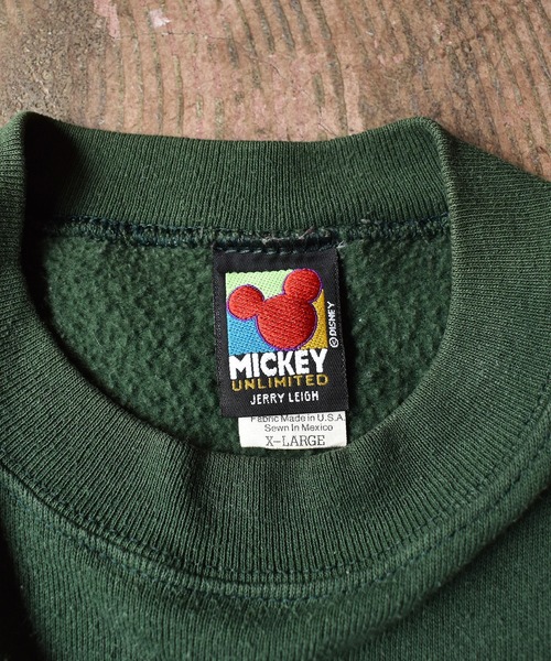 OLDMICKEY (オールドミッキー)の「【ヴィンテージ古着】90's Mickey / ミッキー プリント スウェット(スウェット・メンズ・グリーン・X-LARGE)」の3枚目の写真
