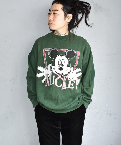 OLDMICKEY (オールドミッキー)の「【ヴィンテージ古着】90's Mickey / ミッキー プリント スウェット(スウェット・メンズ・グリーン・X-LARGE)」の11枚目の写真