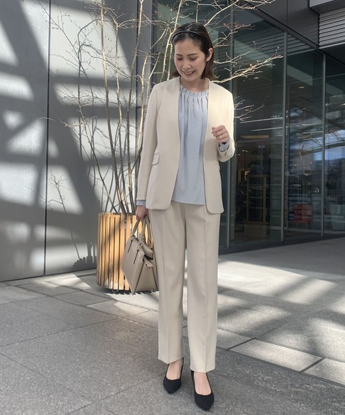 URBAN RESEARCH（アーバンリサーチ）の「シフォンフロントタックブラウス（シャツ/ブラウス・レディース・ネイビー/アイボリー/ブルー系その他・FREE）」の19枚目の写真