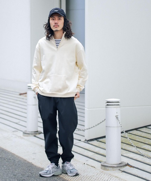 URBAN RESEARCH Sonny Label（アーバンリサーチサニーレーベル）の「ヘビーウェイトハーフZIPプルオーバー（スウェット・メンズ・ネイビー/ホワイト系その他/グリーン/グレー系その他・MEDIUM/LARGE）」の5枚目の写真