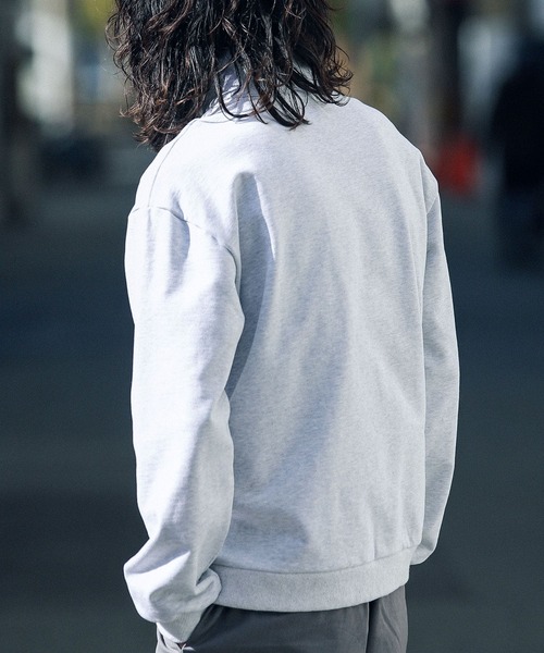 URBAN RESEARCH Sonny Label（アーバンリサーチサニーレーベル）の「ヘビーウェイトハーフZIPプルオーバー（スウェット・メンズ・ネイビー/ホワイト系その他/グリーン/グレー系その他・MEDIUM/LARGE）」の7枚目の写真
