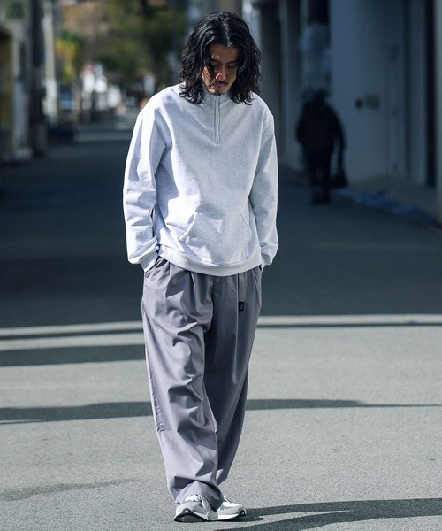 URBAN RESEARCH Sonny Label（アーバンリサーチサニーレーベル）の「ヘビーウェイトハーフZIPプルオーバー（スウェット・メンズ・ネイビー/ホワイト系その他/グリーン/グレー系その他・MEDIUM/LARGE）」の8枚目の写真