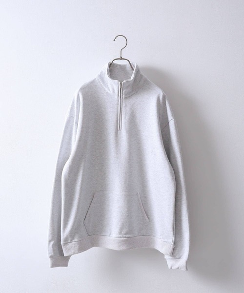 URBAN RESEARCH Sonny Label（アーバンリサーチサニーレーベル）の「ヘビーウェイトハーフZIPプルオーバー（スウェット・メンズ・ネイビー/ホワイト系その他/グリーン/グレー系その他・MEDIUM/LARGE）」の9枚目の写真