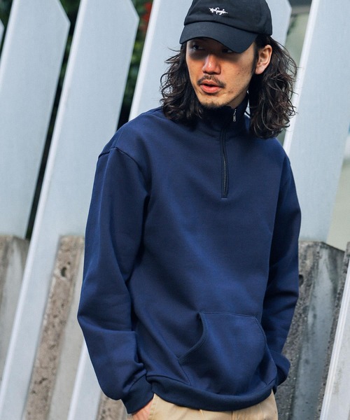 URBAN RESEARCH Sonny Label（アーバンリサーチサニーレーベル）の「ヘビーウェイトハーフZIPプルオーバー（スウェット・メンズ・ネイビー/ホワイト系その他/グリーン/グレー系その他・MEDIUM/LARGE）」の10枚目の写真