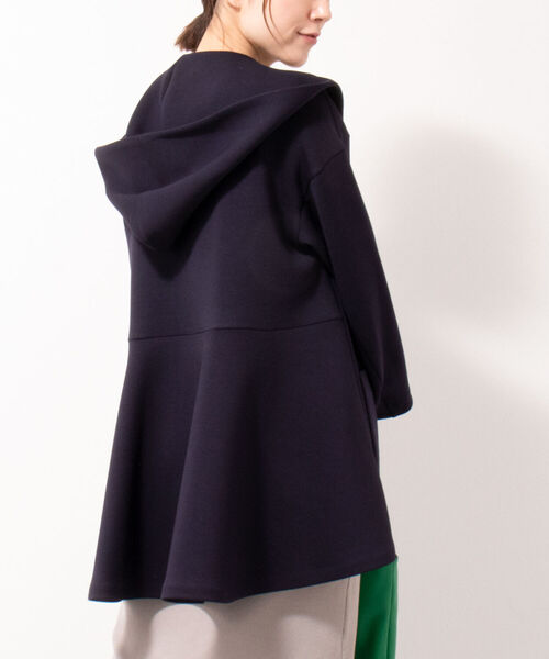 NOLLEY’S（ノーリーズ）の「◇【WEB限定】手洗可能ダンボールペプラムアウター（ブルゾン・レディース・ブラウン/キナリ/ネイビー・FREE）」の17枚目の写真