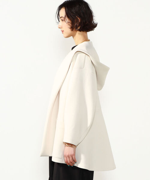 NOLLEY’S（ノーリーズ）の「◇【WEB限定】手洗可能ダンボールペプラムアウター（ブルゾン・レディース・ブラウン/キナリ/ネイビー・FREE）」の9枚目の写真