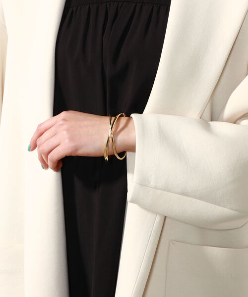 NOLLEY’S（ノーリーズ）の「◇【WEB限定】手洗可能ダンボールペプラムアウター（ブルゾン・レディース・ブラウン/キナリ/ネイビー・FREE）」の22枚目の写真