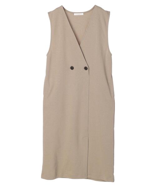 Green　Parks（グリーンパークス）の「ポンチジャンパードレス＊（ワンピース・レディース・ブラック/ベージュ・FREE）」の18枚目の写真