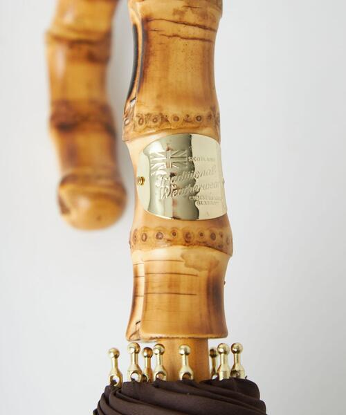 Traditional Weatherwear(トラディショナルウェザーウェア)の「【別注】<Traditional Weatherwear>バンブークリア アンブレラ 傘(長傘・レディース・ブラウン/ブラック/ホワイト・FREE)」の7枚目の写真