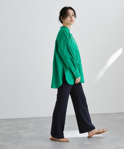 ADAM ET ROPE'（アダムエロペ）の「【アウトレット店舗・WEB限定】センタープレスセミフレアスリムパンツ（その他パンツ・レディース・ベージュ/ネイビー・38/36）」の16枚目の写真