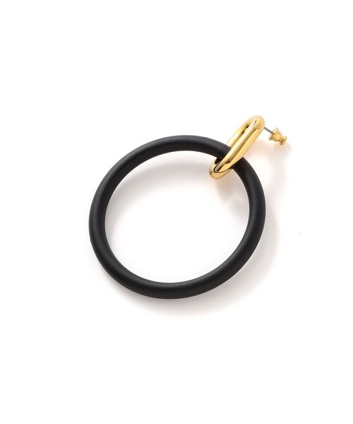 EPOCA（エポカ）の「マットリングピアス（ピアス（両耳用）・レディース・ブラック・FREE）」の2枚目の写真