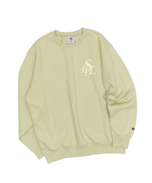 SCULPTOR（スカルプター）の「Flocking Symbol Logo Sweatshirt /フロッキングシンボルロゴスウェット（スウェット・レディース・ネイビー/レオパード/ライトグレー/ミント・MEDIUM/LARGE）」の21枚目の写真