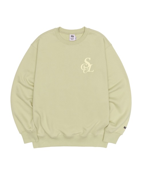 SCULPTOR（スカルプター）の「Flocking Symbol Logo Sweatshirt /フロッキングシンボルロゴスウェット（スウェット・レディース・ネイビー/レオパード/ライトグレー/ミント・MEDIUM/LARGE）」の18枚目の写真