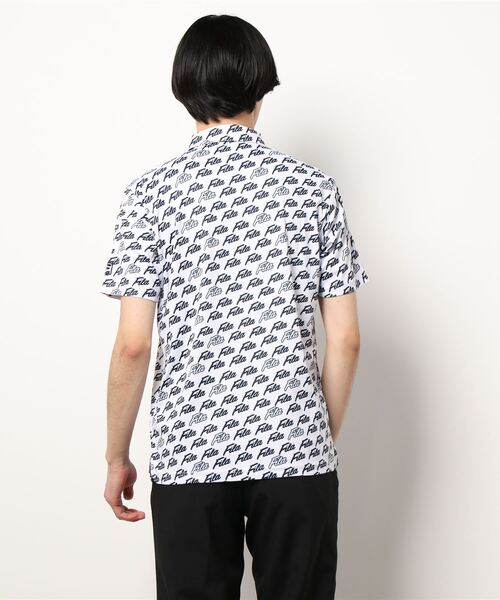 FILA GOLF（フィラゴルフ ）の「FILA GOLF/フィラゴルフ FILAロゴ メッシュジャージ PT半袖シャツ/吸汗速乾 UVカット/ゴルフウェア/メンズ（シャツ/ブラウス・メンズ・ブルー/ブラック/ネイビー/ホワイト・M/L/LL/3L）」の21枚目の写真