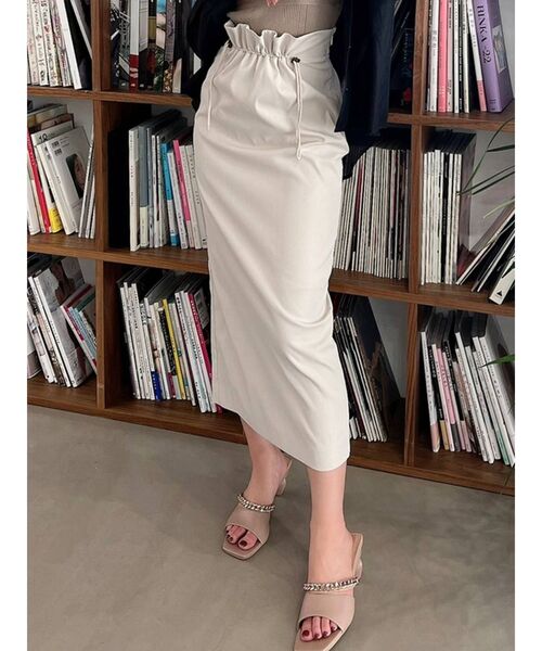 RESEXXY（リゼクシー）の「ドロストデザインスカート（スカート・レディース・ブラック/ピンク/アイボリー・FREE）」の2枚目の写真