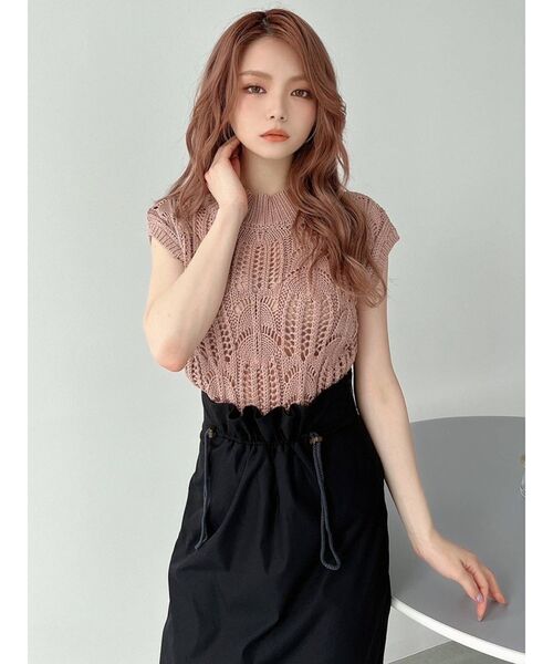 RESEXXY（リゼクシー）の「ドロストデザインスカート（スカート・レディース・ブラック/ピンク/アイボリー・FREE）」の5枚目の写真