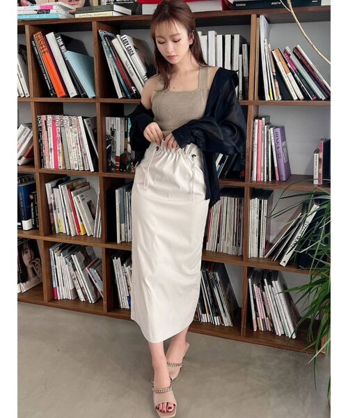 RESEXXY（リゼクシー）の「ドロストデザインスカート（スカート・レディース・ブラック/ピンク/アイボリー・FREE）」の8枚目の写真