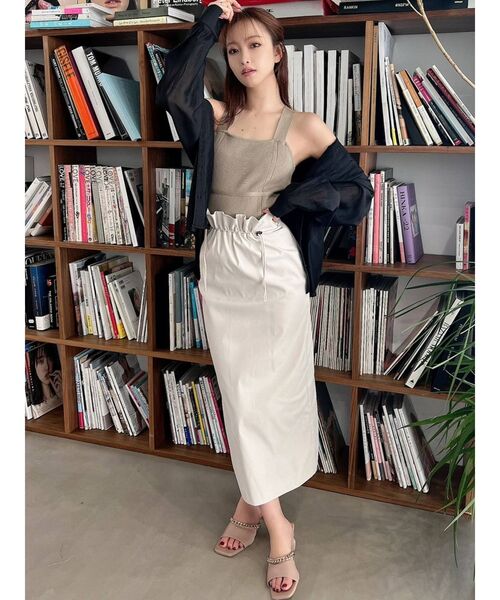 RESEXXY（リゼクシー）の「ドロストデザインスカート（スカート・レディース・ブラック/ピンク/アイボリー・FREE）」の9枚目の写真