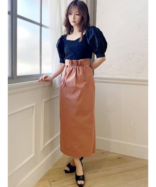 RESEXXY（リゼクシー）の「ドロストデザインスカート（スカート・レディース・ブラック/ピンク/アイボリー・FREE）」の10枚目の写真