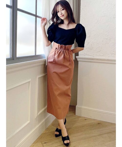 RESEXXY（リゼクシー）の「ドロストデザインスカート（スカート・レディース・ブラック/ピンク/アイボリー・FREE）」の11枚目の写真