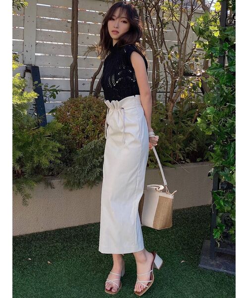 RESEXXY（リゼクシー）の「ドロストデザインスカート（スカート・レディース・ブラック/ピンク/アイボリー・FREE）」の14枚目の写真