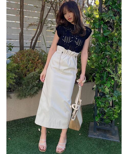 RESEXXY（リゼクシー）の「ドロストデザインスカート（スカート・レディース・ブラック/ピンク/アイボリー・FREE）」の15枚目の写真