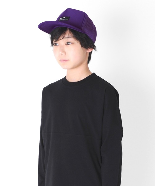 GLAZOS（グラソス）の「ネーム付きメッシュキャップ（キャップ・キッズ・パープル/マルチ/ブラック/グリーン/ネイビー・フリー）」の9枚目の写真