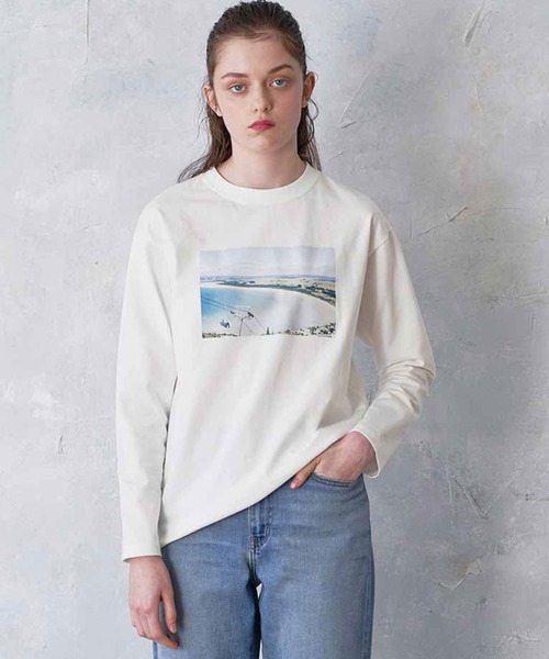 シロップ．（シロップ．）の「トルコオーガニックコットンで出来た　旅気分フォトＴシャツ（Tシャツ/カットソー・レディース・ホワイト×レッド/ホワイト×ブルー・MEDIUM/LARGE/X-LARGE/XX-LARGE）」の2枚目の写真
