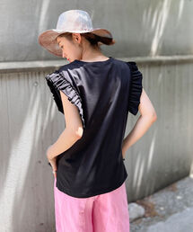 Rie Miller | フリル袖Tシャツ(Tシャツ/カットソー)
