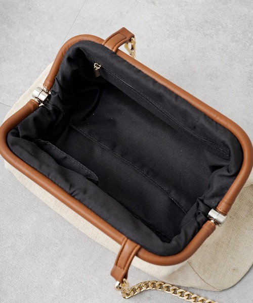 LOUNGEDRESS(ラウンジドレス)の「【GALENA/ガレナ】2WAYクラッチバッグ(クラッチバッグ・レディース・ブラック/ベージュ・FREE)」の5枚目の写真