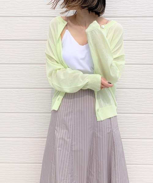 Q（キュー）の「カップ付きインナーキャミ（キャミソール・レディース・アイボリー/ブラック・MEDIUM）」の7枚目の写真