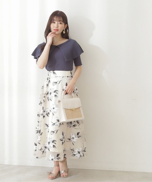 PROPORTION BODY DRESSING(プロポーションボディドレッシング)の「【美人百花5月号掲載 】ビッグカラーリブKT / 1212170410(ニット/セーター・レディース・ピンク/ネイビー/ブラック/グレー・FREE)」の21枚目の写真