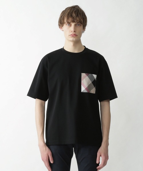 クレストブリッジチェックポケットT