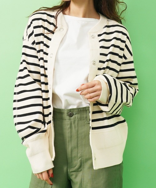 シンゾーン BORDER CAPELIN CARDIGAN カーディガン 前開き THE SHINZONE(ザ シンゾーン)BORDER CAPELIN CARDIGAN(ボーダーケー