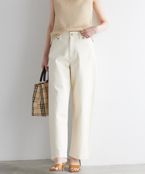 SLOBE IENA（スローブイエナ）の「《追加》LE DENIM バギーパンツ◆（デニムパンツ・レディース・ネイビー/ナチュラル/ブルー系その他・34/36/40/38）」の13枚目の写真