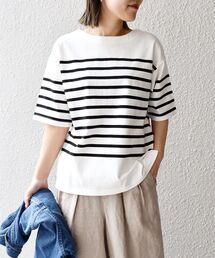 SHIPS Days | SHIPS Days:ハーフスリーブパネルボーダーTシャツ◇(Tシャツ/カットソー)
