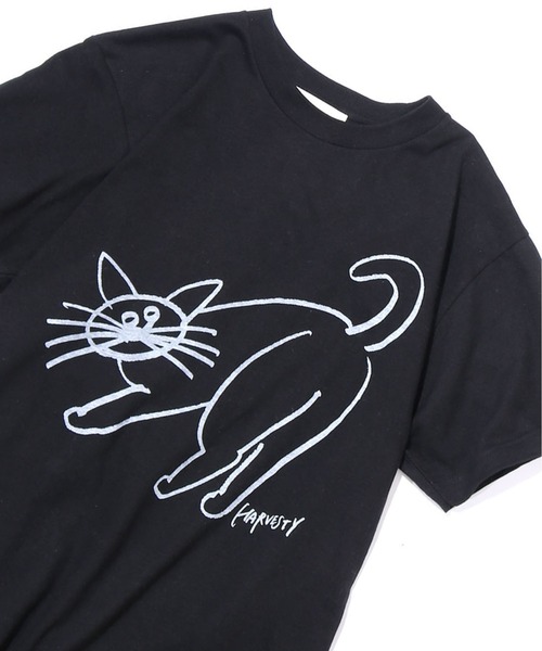 HARVESTY（ハーベスティ）の「HARVESTY/ハーベスティ CATプリントTシャツ  イワサトミキ（Tシャツ/カットソー・レディース・ブラック/オフホワイト/ミント・1/2）」の16枚目の写真