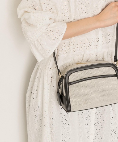 RODE SKO（ロデスコ）の「強撥水キャンバスショルダーバッグ（ショルダーバッグ・レディース・ベージュ/オフホワイト・ONE）」の6枚目の写真