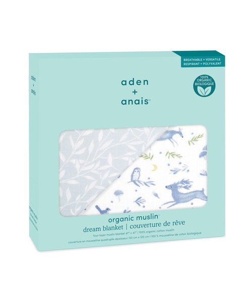 オーガニックドリームブランケット1枚入り アウトドアーズ ADBO10001 outdoors(ベビー寝具/家具)|aden + anais (エイデンアンドアネイ) オーガニックドリームブランケット1枚入り アウトドアーズ ADBO10001 outdoors(ベビー寝具/家具)|aden + anais (エイデンアンドアネイ)