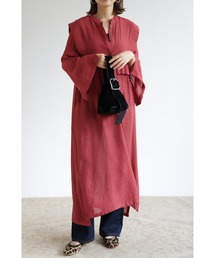 &. NOSTALGIA | 【ZOZO限定】スラブガーゼスリーブ開きワンピース(ワンピース)