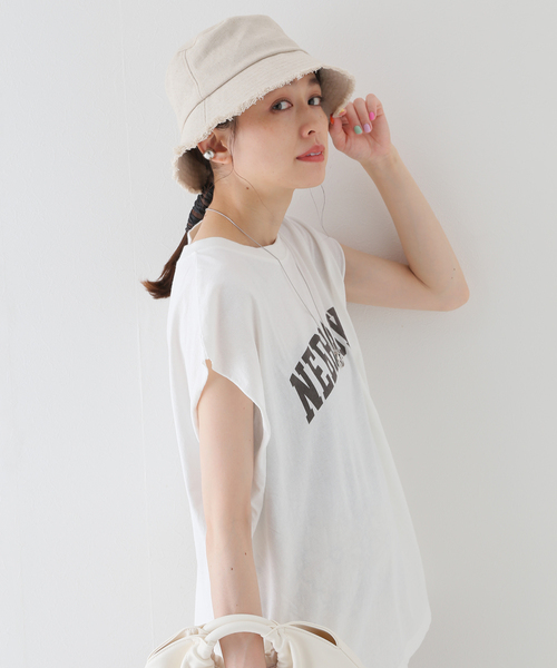 B.C STOCK(ベーセーストック)の「Linen blend Bucket hat(ハット・レディース・ブラック/アイボリー・FREE)」の20枚目の写真