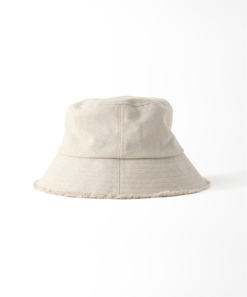 B.C STOCK(ベーセーストック)の「Linen blend Bucket hat(ハット・レディース・ブラック/アイボリー・FREE)」の16枚目の写真