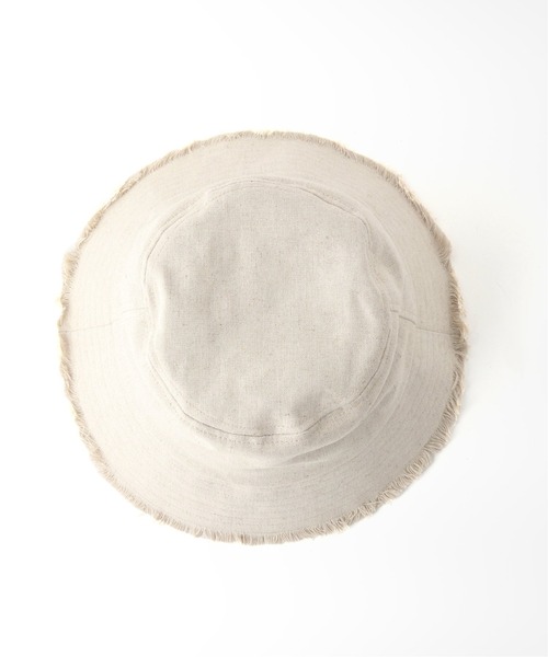 B.C STOCK(ベーセーストック)の「Linen blend Bucket hat(ハット・レディース・ブラック/アイボリー・FREE)」の11枚目の写真