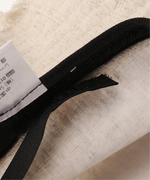 B.C STOCK(ベーセーストック)の「Linen blend Bucket hat(ハット・レディース・ブラック/アイボリー・FREE)」の15枚目の写真