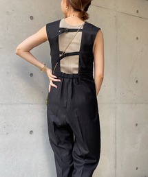 DouDou | 【WEB限定】バックベルトコンビネゾン(つなぎ/オールインワン)