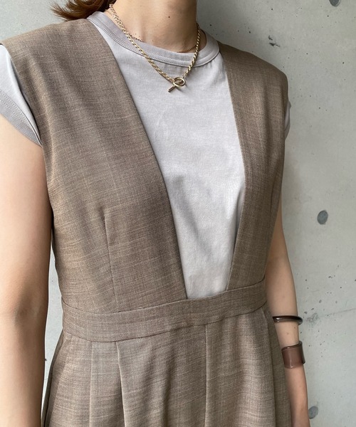 DouDou（ドゥドゥ）の「【WEB限定】バックベルトコンビネゾン（つなぎ/オールインワン・レディース・ブラウン/ブラック・FREE）」の11枚目の写真