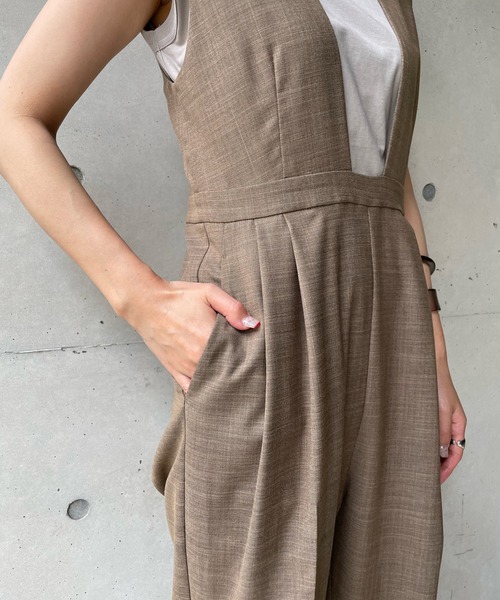 DouDou（ドゥドゥ）の「【WEB限定】バックベルトコンビネゾン（つなぎ/オールインワン・レディース・ブラウン/ブラック・FREE）」の17枚目の写真