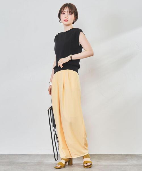 coen（コーエン）の「Market（マーケット）リゾートバルーンパンツ（その他パンツ・レディース・イエロー/ブラック・L/M）」の6枚目の写真